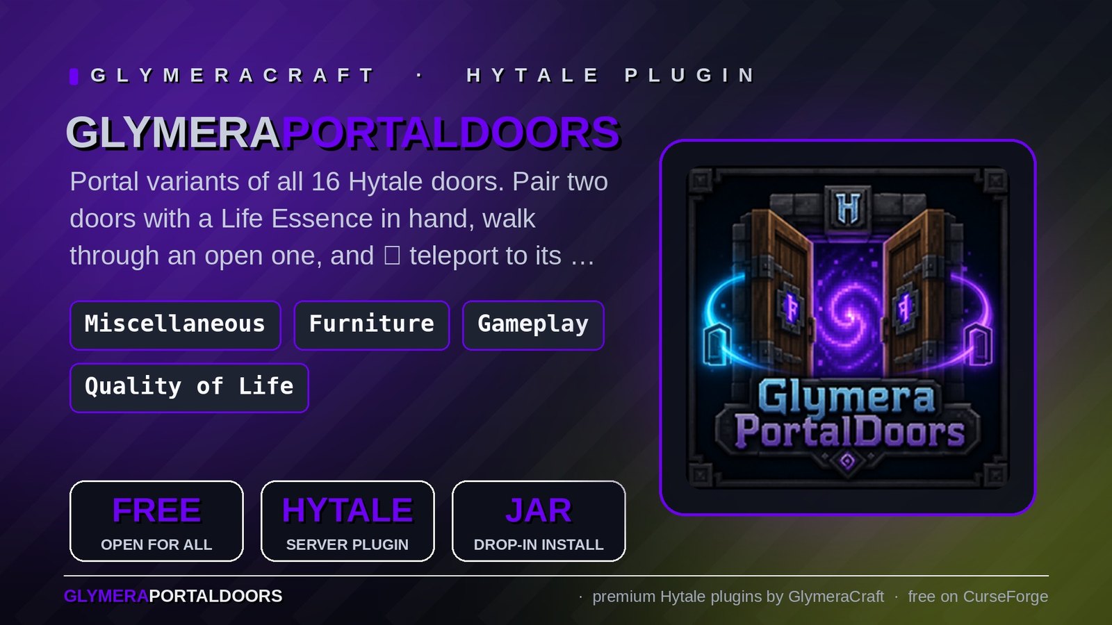 GlymeraPortalDoors screenshot